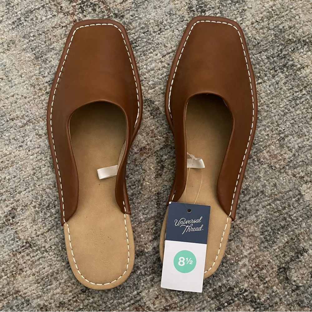 Square toe mules by Universal Thread